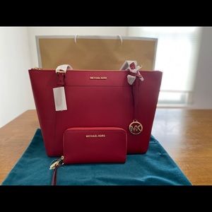 Michael Kors tote and wallet